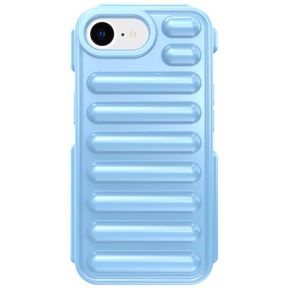 iPhone 16e Anti-Drop Ribbed Cover - Blå
