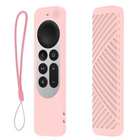 Blåt silikone cover til Apple TV Siri Remote 3. gen frontvisning