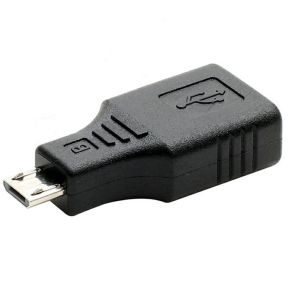 Mikro USB til USB-A Adapter - OTG & filoverførsel - Sort