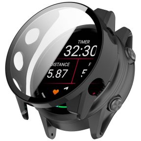 Cover med Skærmbeskyttelse til Garmin Forerunner 570 47mm - Sort