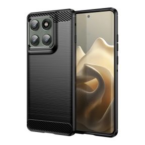 Carbon Motorola Edge 60 Pro Silikone Cover i Sort