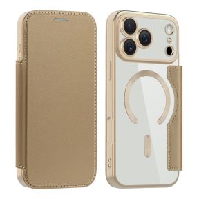 iPhone 17 Pro Flip Cover med MagSafe og Kortholder - Guld
