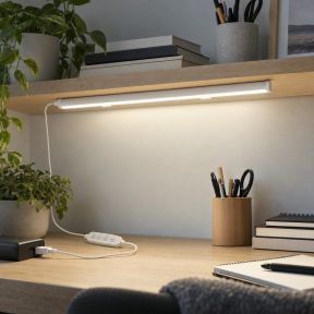 30 cm LED Bar med USB - dæmpbar med 3 lysfarver - Hvid