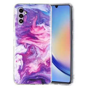 Samsung Galaxy A34 5G Cover - stødsikkert marmormønster - Rød
