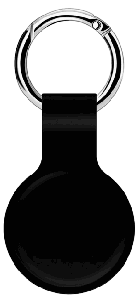 Silicone Nøglering til Apple AirTags-Sort