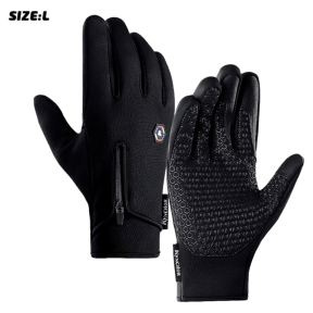 Vandafvisende Vinterhandsker / Cykelhandsker med Touch og Anti-Slip-Large
