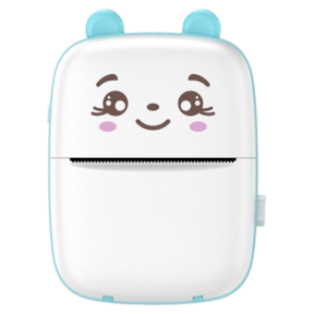 A8 Kawaii Trådløs Sort/Hvid Miniprinter til Smartphone