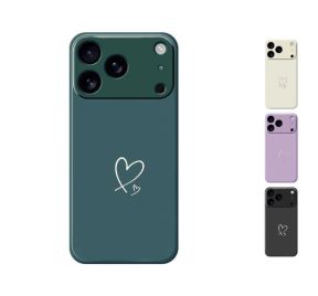 iPhone 17 Pro Silikone Cover med Hjerter