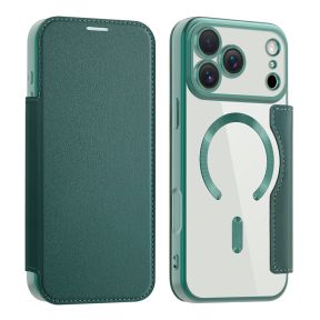 iPhone 17 Pro Flip Cover med MagSafe og Kortholder - Mørkegrøn