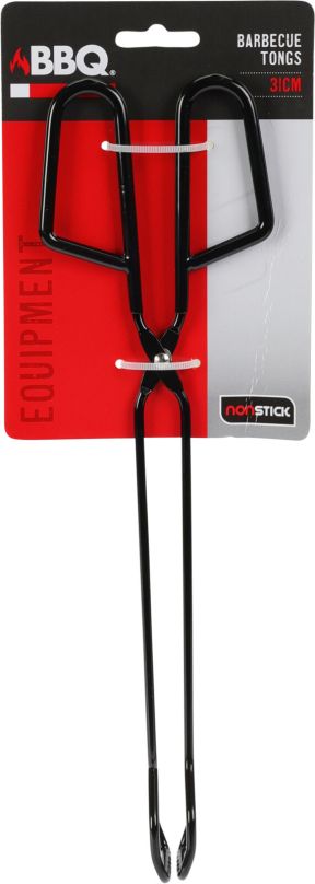 Sort Grilltang / Pølsetang i Rustfri Stål, 31 cm