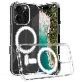 iPhone 16 Pro Magsafe Cover - GennemsigtigiPhone 16 Pro Magsafe Cover - Gennemsigtig