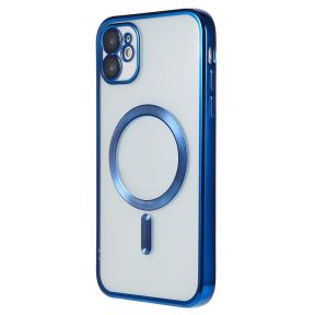 Color Silikone Cover med MagSafe til iPhone 11-Blå