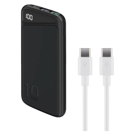 Powerbank & USB-C Kabel Pakke – 10.000 mAh og 2 meter Oplader Kabel