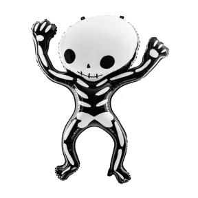 Spooky Skelet Folieballon til Halloween