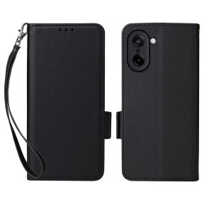 Sort Flip Cover m. Håndledsrem til OnePlus Nord CE5 