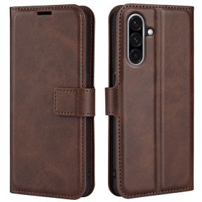 Samsung Galaxy A36 5G Læder Flip Cover - Brun