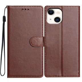 iPhone 14 Plus Flip Cover med kortholder - Brun
