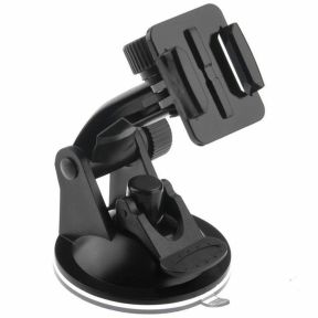 GoPro Hero Sugekop Mount - til bilrude - Sort