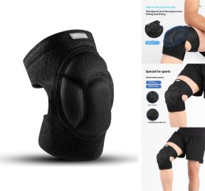 Knæstøtte forfra med velcro-lukning