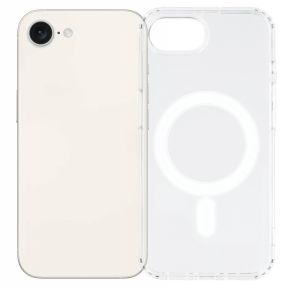 Gennemsigtigt iPhone 16e / 17e Silikone Cover med MagSafe