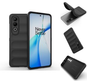 Sort mobilcover til OnePlus Nord CE4 5G set forfra