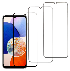 3 Stk. Samsung Galaxy A14 4G / 5G Beskyttelsesglas med Kant / Skærmbeskyttelse