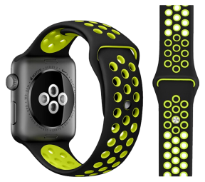 Silikone Sportsrem til Apple Watch SE (2022) - Grøn - 42 / 44 / 45 mm