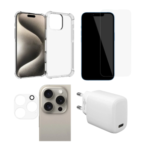 Tilbehørspakke til iPhone 16 Pro Max - Alt i én pakke