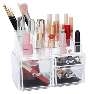 Makeup Opbevaring m. 16 Rum & 3 Skuffer