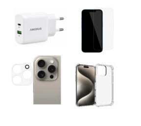 Tilbehørspakke til iPhone 16 Pro Max - Alt i én pakke