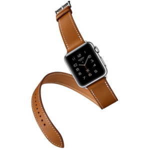 Dobbelt Læderrem til Apple Watch 8 / 9 - 45mm - Brun