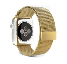 Mesh Rem i Rustfrit Stål til Apple Watch SE - Guld - 42 / 44 / 45 mm