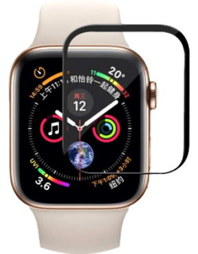 Beskyttelsesglas / Skærmbeskyttelse / 3D Glas til Apple Watch 4 / 5 / 6 / SE / SE (2022/2023)-44 mm