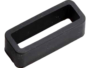 20mm Gummistrop / Remholder til Urrem - Sort
