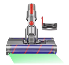 Mundstykke m. Bløde Rullehoveder til Dyson V7 / V8 / V10 / V11 / V15 / V15s