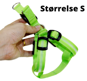 Hundesele m. LED Lys-Small