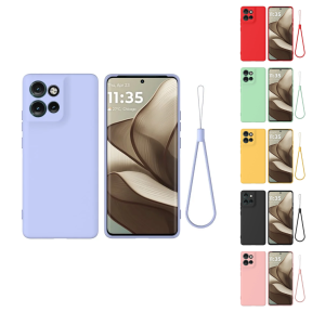 Motorola Edge 50 Neo Silikone Cover med Håndrem