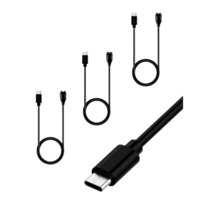 3 stk USB-C Oplader Kabel til Garmin Instinct 3 serien, SOLAR / AMOLED