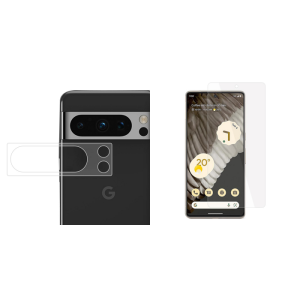 Pakke m. Kamera Beskyttelsesglas til Google Pixel 8 Pro & Skærmbeskyttelse / Glas til Google Pixel 8 Pro