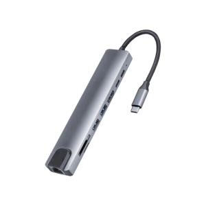 8-i-1 USB-C Multi Hub m. 4K HDMI, Ethernet, USB 3.0 & Kortlæser