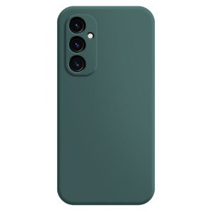 Soft Mat Silikone Cover til Samsung Galaxy A25 5G-Mørkegrøn