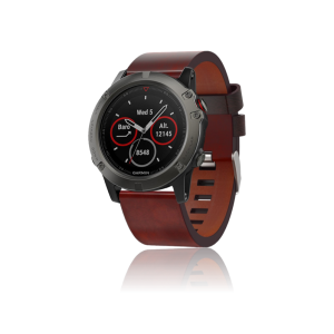 PU Læder rem til Garmin Fenix 3 / 3 HR / 5X / 6X / 6X Pro