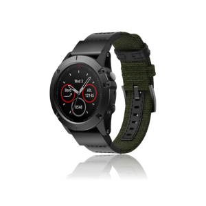 Canvas rem til Garmin Fenix 3 / 3 HR / 5X / 5X Plus / 6X / 6X Pro