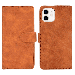 Vintage Læder Flip Cover til iPhone 13-Brun