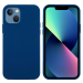 Soft Matte Silikone Cover til iPhone 13-Mørkeblå
