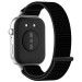 Nylon Urrem til Huawei Watch Fit 3 / Fit 4 / 4 Pro - Velcro Lukning - Sort Farve