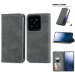 Xiaomi 14T Mobilcover - Læderlook & Magnetlås - Grå