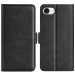 iPhone 16e Læder Flip Cover - Sort
