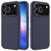 iPhone 17 Pro Silikone Cover med Blød Inderside - Mørkeblå