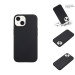 iPhone 14 Cover i Hvedestrå og TPU med Magnet - Miljøvenligt - Sort